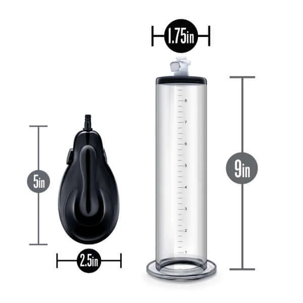 Male Sex Toys Blush Novelties Experience the Ultimate Pleasure with the Performance VX9 Auto Penis Pump Clear