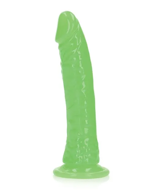 Dildos Shots America Shots Realrock 7 Slim Dildo Glow In The Dark Neon Green