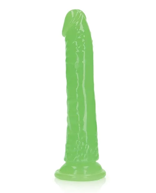 Dildos Shots America Shots Realrock 7 Slim Dildo Glow In The Dark Neon Green