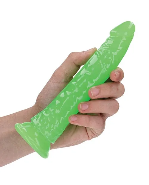 Dildos Shots America Shots Realrock 7 Slim Dildo Glow In The Dark Neon Green