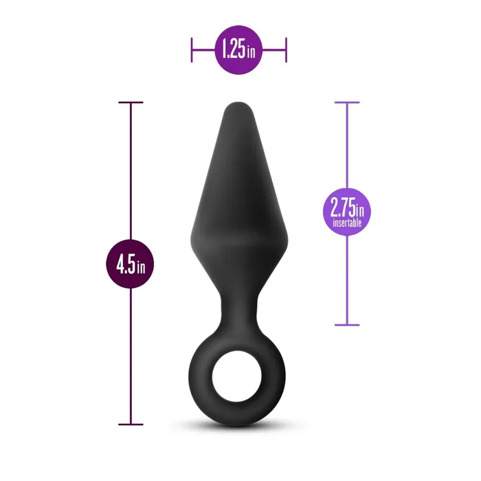 Anal Adventures Platinum Silicone Loop Plug Black Blush Novelties Anal Anal Adventures Platinum Silicone Loop Plug Black Blush Novelties Anal