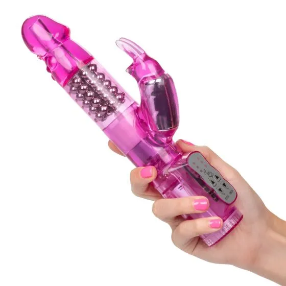 Castle Megastore Vibrators Waterproof Jack Rabbit Pink