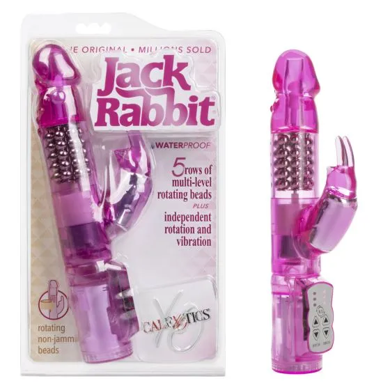Castle Megastore Vibrators Waterproof Jack Rabbit Pink