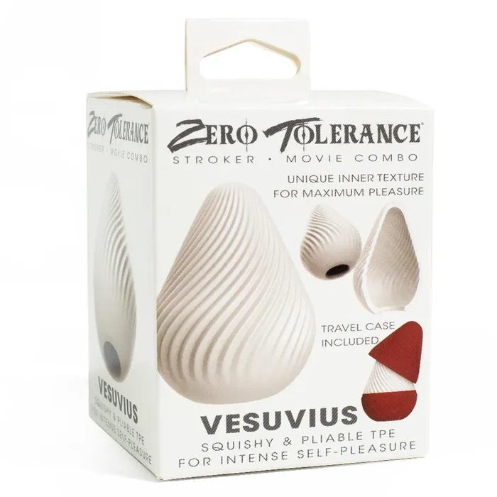 Male Sex Toys Zero Tolerance Zero Tolerance Vesuvius Textured Waterproof Stroker Case