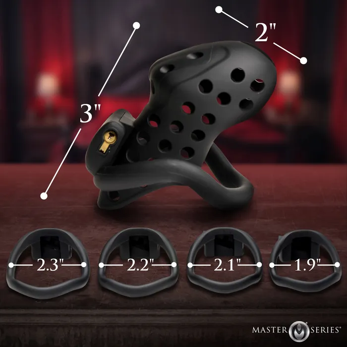 Master Series Male Sex Toys Lock Down Chastity Cage